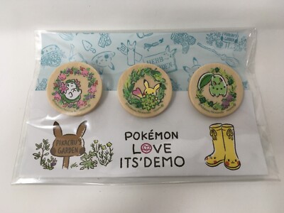 Pokemon Love Its' Demo Pikachu's Garden Plant Clip Tags Markers 2017 Nintendo