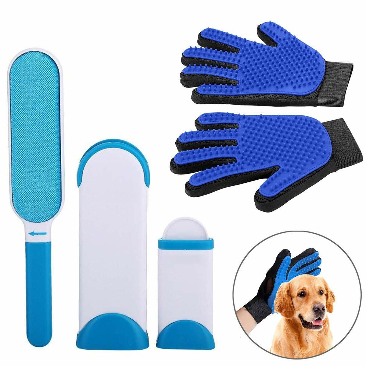 Brosse nettoyage animaux anti-poils pour éliminer les touffes sur le canapé et les vêtements