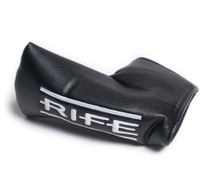 Rife Black and White Stitching Blade L-Shape Headcover