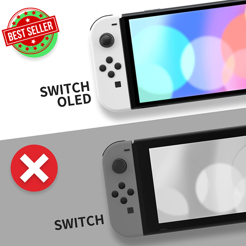 Clear Shell Case for Nintendo Switch OLED DIY Joycon Housing Colorful Buttons - Picture 2 of 12