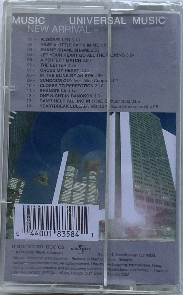 New A*Teens New Arrival +2 Bonus Tracks Original Thailand Edition Cassette Seal - Image 2 of 2