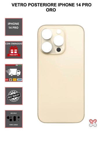 VETRO POSTERIORE PER IPHONE SERIE 14-14 PLUS- 14PRO 14 PROMAX - Imagen 37 de 43