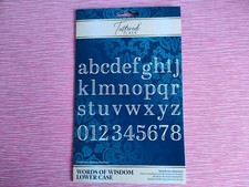Tattered Lace Words of Wisdom Lower Case Alphabet Die Set - Dies New But No Bag