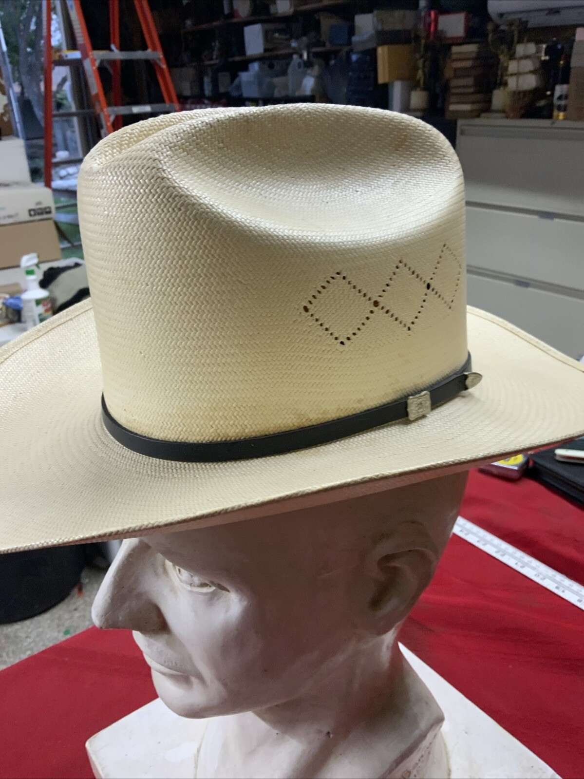 Resistol Self Conforming Cowboy Hat Straw Shantung Panama Long Oval 6 7 resistol-self-conforming-cowboy-hat-straw-shantung-panama-long-oval-6-7
