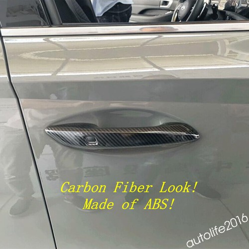Manija de puerta para Hyundai Sonata DN8 2020-2023 fibra de carbono - Imagen 7 de 15
