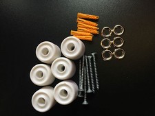 Pegboard Hanging / Fixing Kit Pack of 6 White Spacer, wall fixing kit