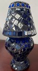 Mosaic Votive, Tealight Lamp 7.5”x4" Blue — photo 3