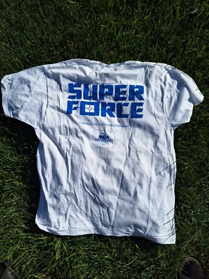 Vintage 1990 T-shirt Single Stitch Deadstock MCA Super Force Sci-fi TV show XL