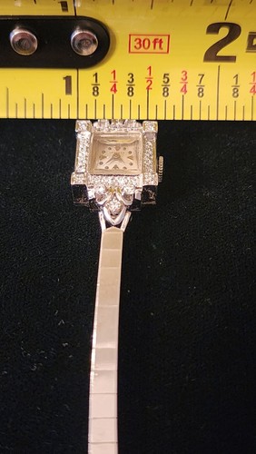 Ladies 14kt White Gold and Diamond Art Deco Longines Watch - Picture 19 of 19