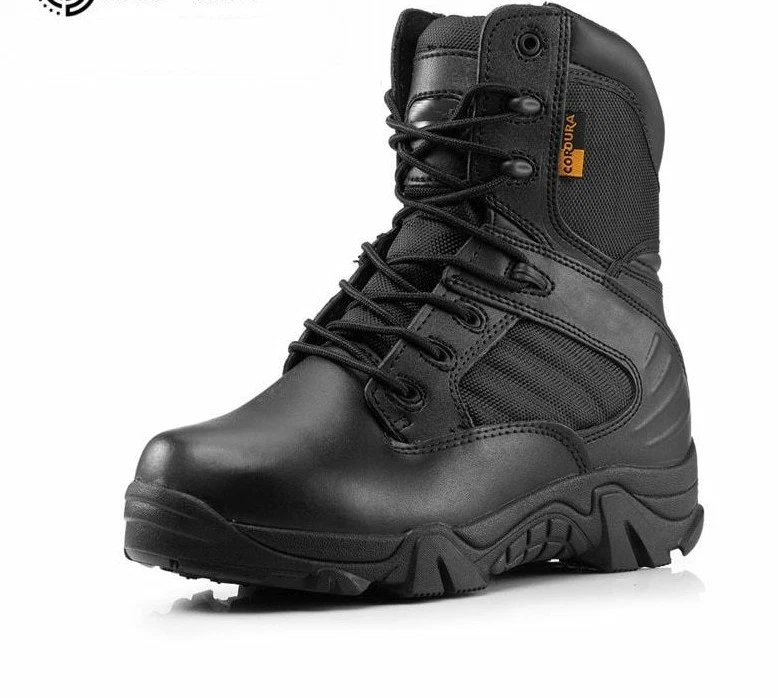 Botas tácticas militares negras sale