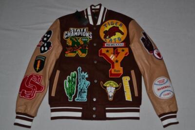 Authentic Jordan Craig Empire City Varsity Jacket Men's Ruby