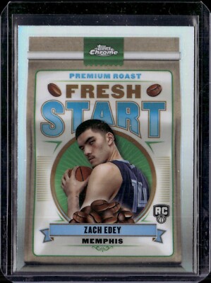 2024-25 Topps Chrome #FS-7 Zach Edey Fresh Start Refractor Rookie
