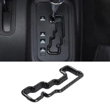 Center Console Gear Shift Panel Frame Trim For Jeep Wrangler JK 11+ Carbon Fiber