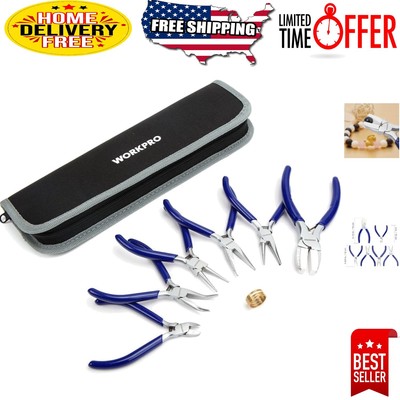 Versatile 7-Piece Jewelers Tool Kit with Zippered Pouch - Perfect for All Makers