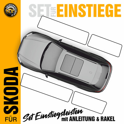 Einstiege für SKODA Kamiq Zubehör Lackschutz-Folie für Auto Tür Einstiegsleisten