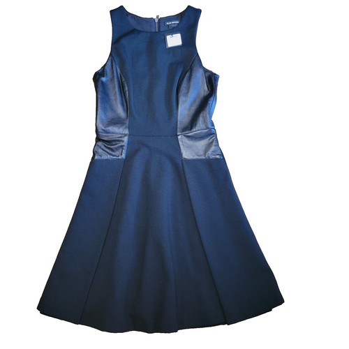 CLUB MONACO Women's Navy Half Belted Dress Size 4 $279NWT | eBay