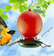 ORANGE ORIOLE FEEDER NA5547 ARTLINE NECTAR BIRD FEEDER 32 OZ. ORIOLES LOVE IT!