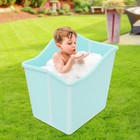 Collapsible Children's Bathtub, Portable Bathtub for Children Green 85L New