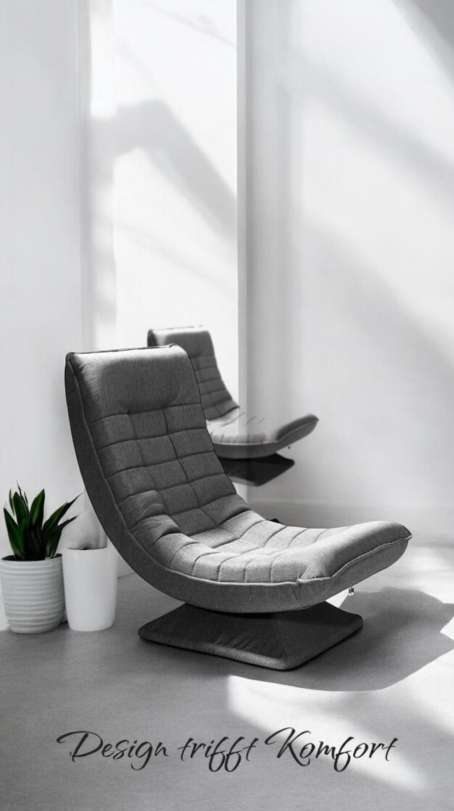 Bodenstuhl – 360° Drehbar | Verstellbare Rückenlehne | Faltbarer Relax & Gaming