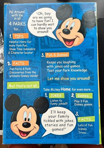 2003 DISNEY WORLD - NUOVO - Bambola Talking Pal Topolino - Interattiva - TESTATA - Foto 3 di 9