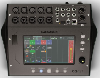 Allen & Heath CQ-12T Ultra-Compact Digital Mixer - Black (AH-CQ12T)