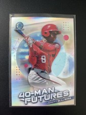 2021 Bowman Chrome 40-Man Futures Refractors #FMF21 Jeremy De La Rosa Nationals