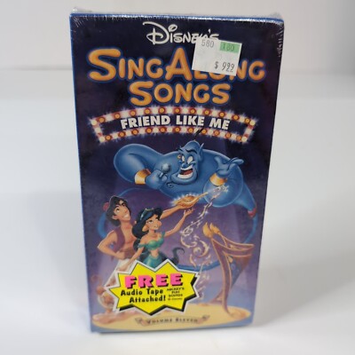 Disney Sing-A-Long Friend Like Me VHS New Sealed with Cassette Tape RARE
