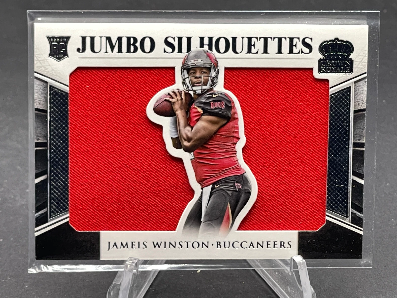 Jameis Winston Panini Crown Royale Jumbo Silhouette Relics #JSJW Base
