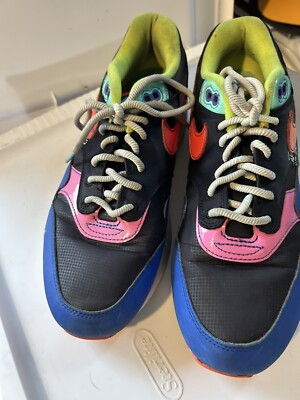Nike Air Max 1 parachute Blue Black Mens Shoes CU4713-001 Size 9 Nike Mens Air Max 1 Parachute Running Shoes Black CU4713-001  main image 2