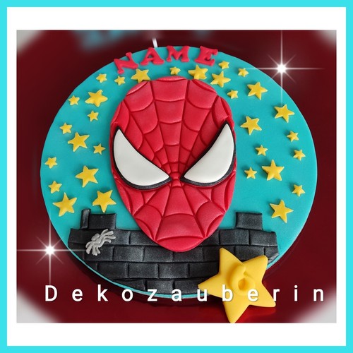 Spider Spiderman Supermann Superhelden Geburtstag Figuren Tortendeko Fondant - Bild 5 von 23