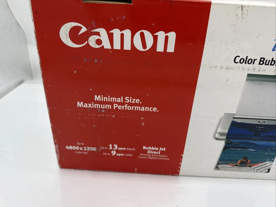 Canon i70 Color Bubble Jet Printer Open Box - Image 3 of 4