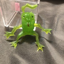 Vintage Rubber Toy Jiggler Oily Monster Creature Green Frog China