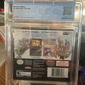 Heroes of Mana DS CGC 9.9 A++ Sealed Y-Fold Square Enix 2007, Rare Graded Copy