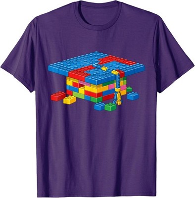 Brick Builder Blocks Graduating Graduate Happy Graduation Unisex T-Shirt