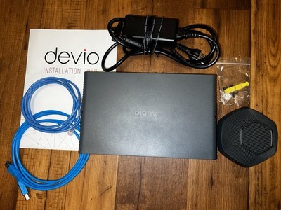 Biamp Devio SCR-25T Conference Room Kit + DTM-1 Tabletop Mic   Great Condition