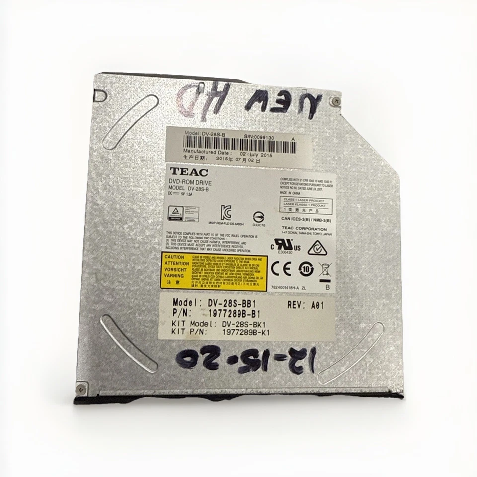 TEAC DV-28S-B Slim Internal DVD-ROM Drive – SATA - Image 2 of 4