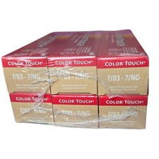 Wella Color Touch Demi Permanent Hair Color 7/03-7/NG 6 pack