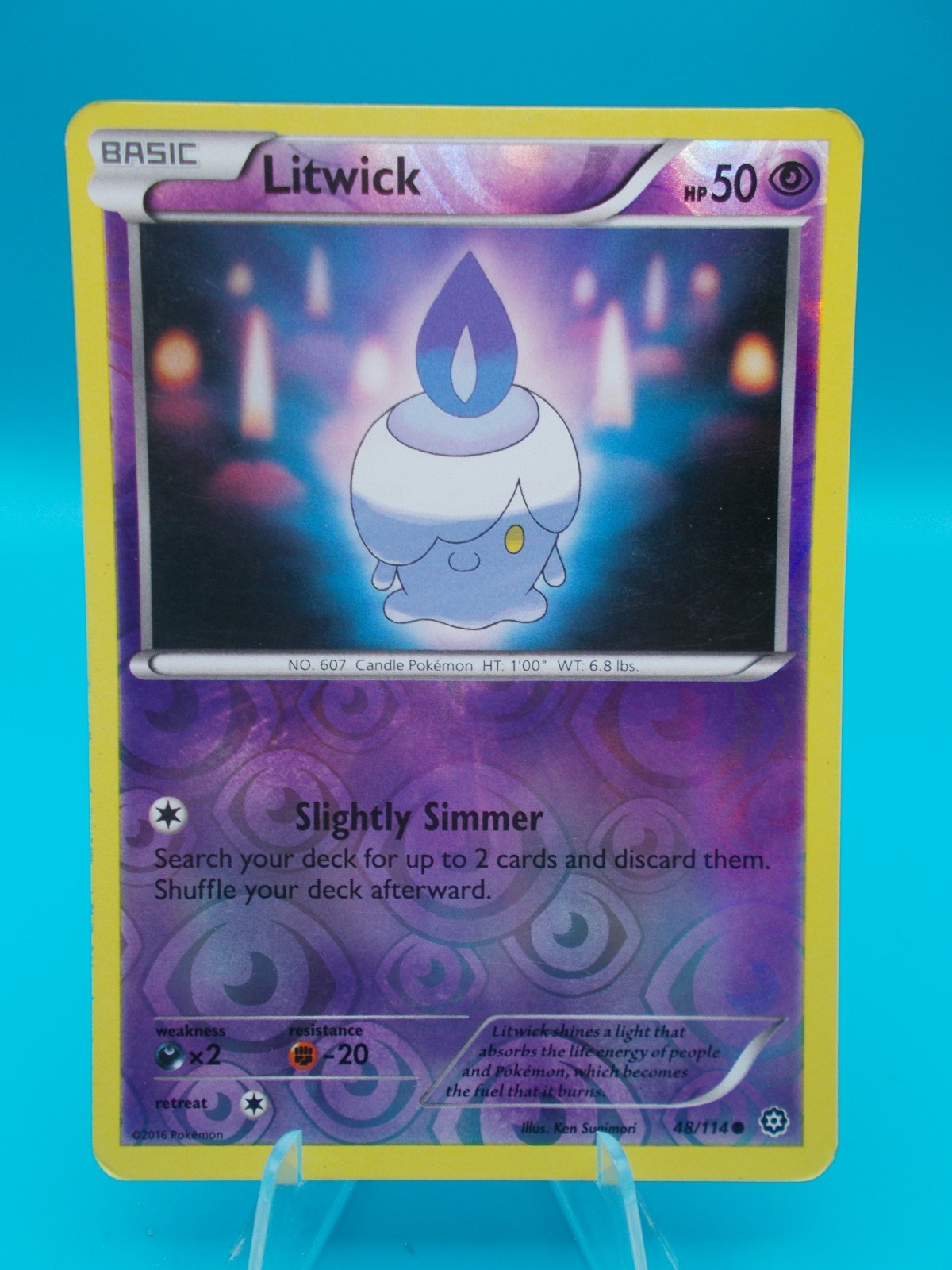 Litwick 48/114 XY - Steam Siege Pokémon TCG Reverse Holo Near Mint/Mint