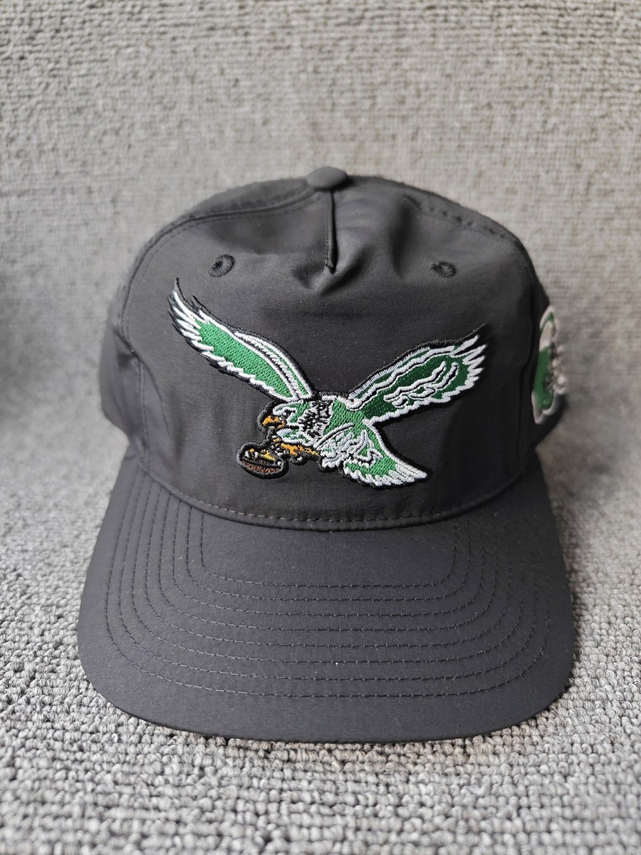 Mitchell & Ness Philadelphia Eagles Retro Eagle Logo Snapback Hat Black NFL