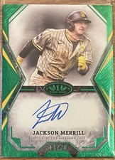 Jackson Merrill 2025 Topps Tier One #/20 Tier One Talent Autograph No.TOTA-JM