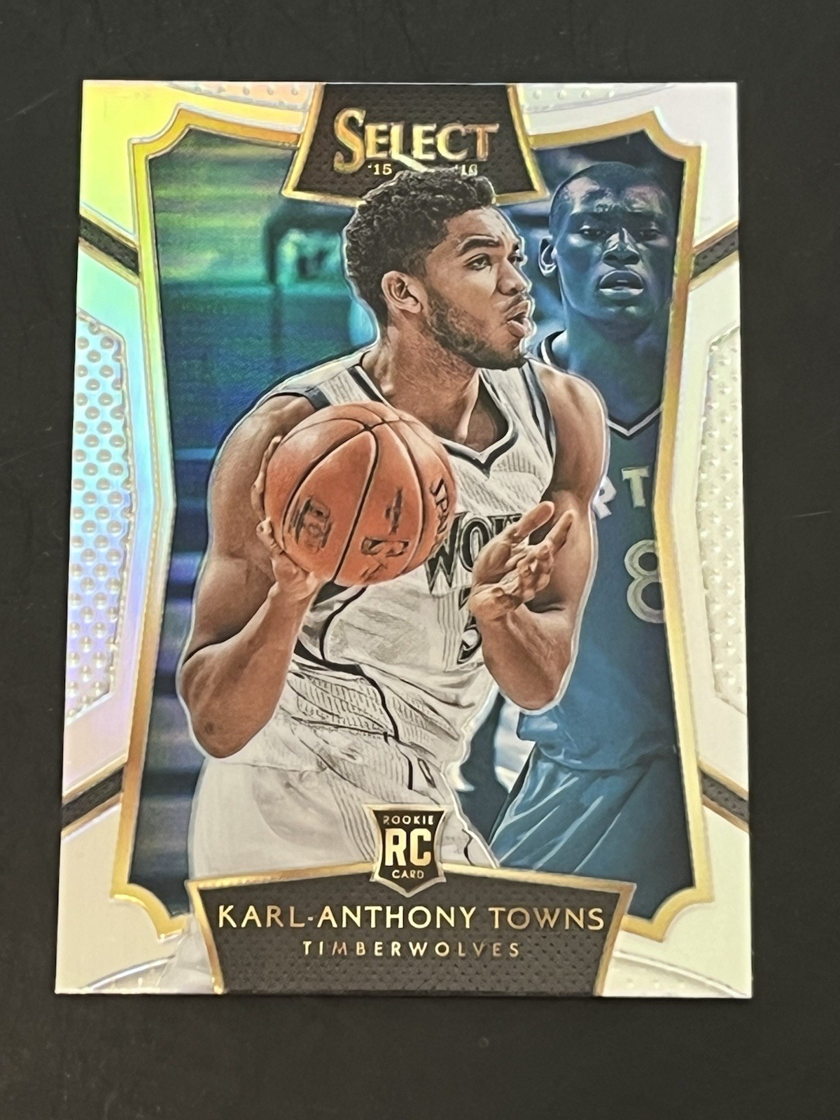 15-16 Select Karl Anthony Towns Silver Prizm (RC) NEW YORK KNICKS 2016 ROY📈🏆