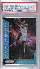2016 Panini Prizm Explosion Teal Wave 10/25 Karl-Anthony Towns PSA 10 GEM MT g6p