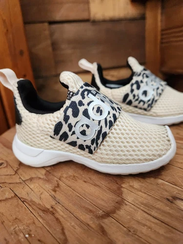 Scarpe Adidas Lite Racer Adapt 4.0 I leopardate avorio GV9117 bambino ragazza taglia 5K