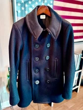 The Real McCoy's U.S. Navy Pea Coat WWII (Archival) - Size 38 
