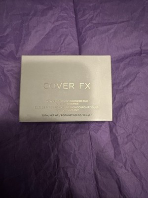 COVER FX Monochromatic Bronzer Duo Shimmer+Matte SUNTAN BRONZE 0.51 oz /14.5g