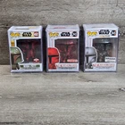 Funko Pop! Mandalorian + Boba Fett Lot 345 462 345 Red +Chrome Target  Exclusive