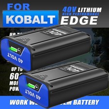 1 2PACK For Kobalt 40v MAX 6.0 Ah Extended Run Li-Ion Battery KB440-03 KB540-06