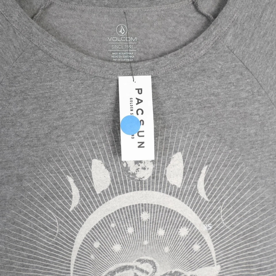 NEW Volcom Mens Soft Heather Gray Graphic T Shirt XS - Image 3 of 4