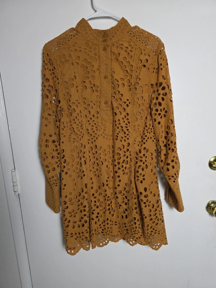h&m brown dress long sleeve Brown H&M Dress