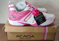 Acacia Dinkshot White/Pink Pickleball Shoes Women’s 13/Men’s 11.5 WIDE ** NEW **